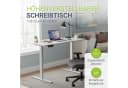 Juskys Höhenverstellbarer Schreibtisch Office Stand Weiß Elektrisch Bild 2