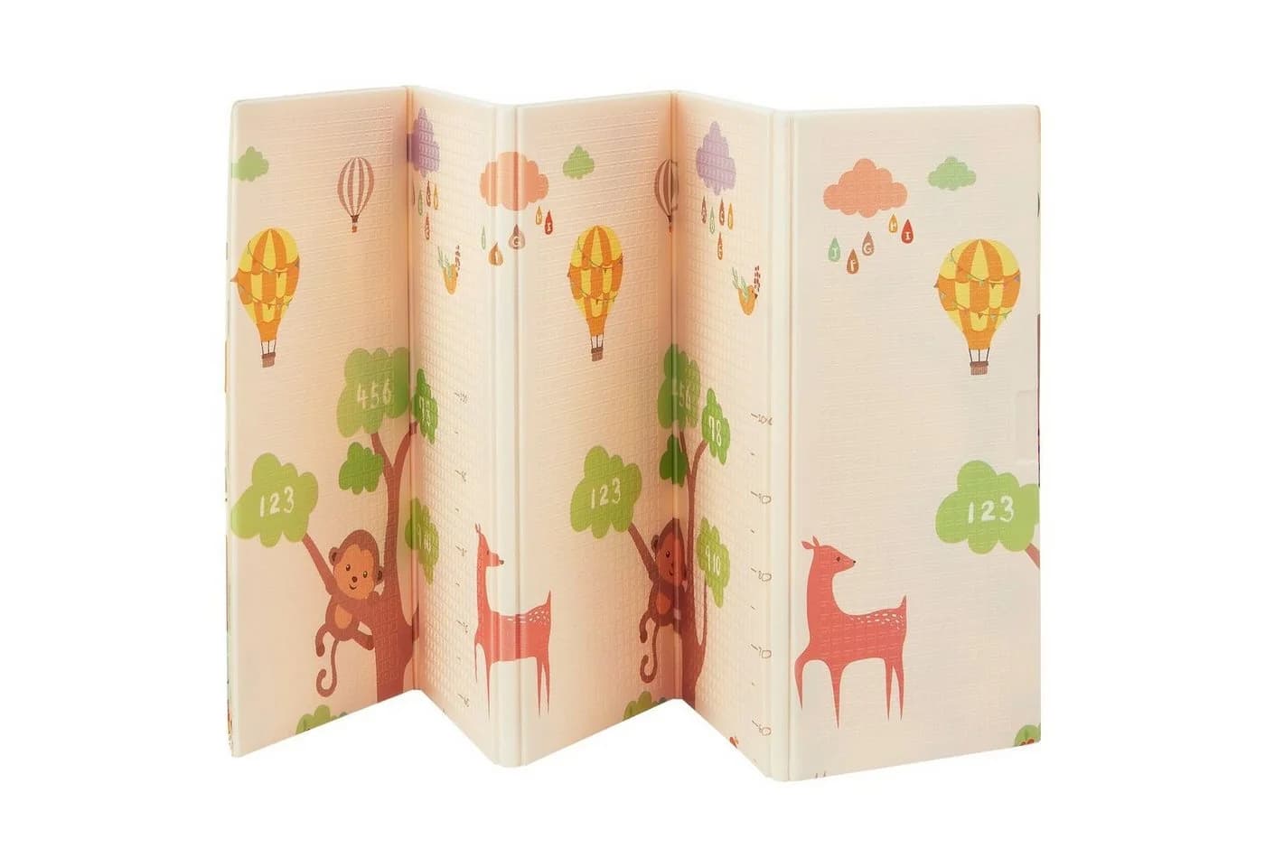 Juskys Kinder Spielmatte Jakob 180x200 cm Bären & Waldtiere - Bild 2