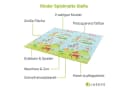 Juskys Kinder Spielmatte Stella 180x200 cm Tiere XXL Matte Schaumstoff Faltbar Soft Blau Bild 3