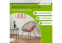 Juskys Balkonset Ostana 3-teilig Grau Schwarz Polyrattan Bild 4