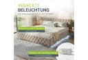 Juskys Polsterbett Nizza Beige Samt mit LED und Stauraum Bild 4