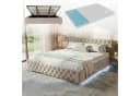 Juskys Polsterbett Nizza Beige mit LED und Stauraum Bild 3