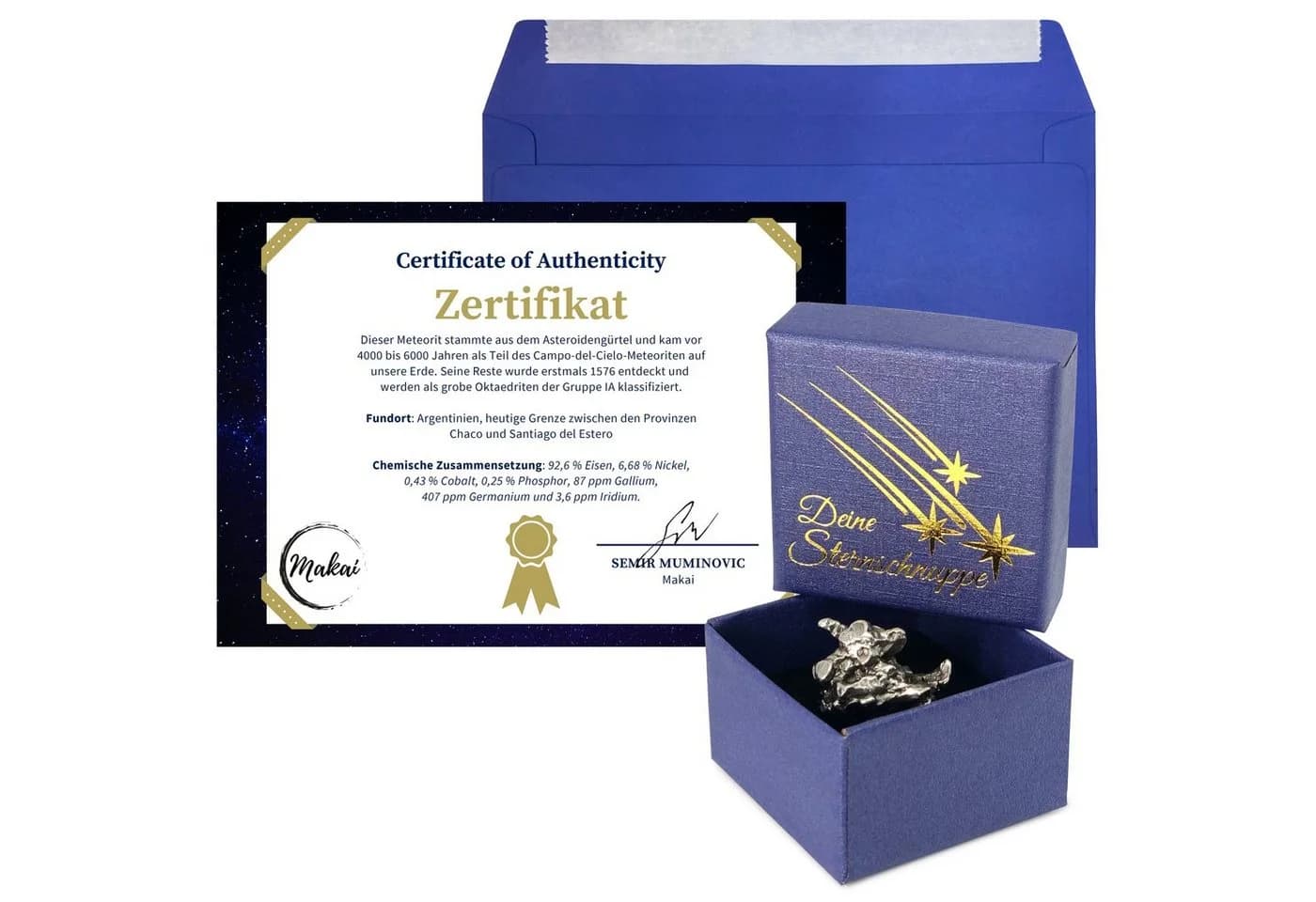 Makai Echter Meteorit Campo del Cielo 15g mit Zertifikat - Bild 2