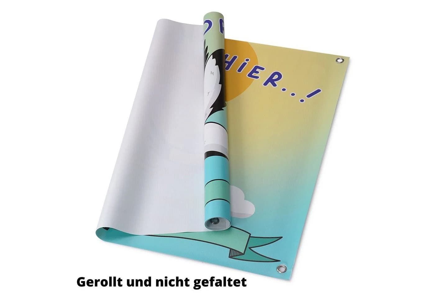 Makai Dekoobjekt Banner Plakat Geburt Storch Geschenk