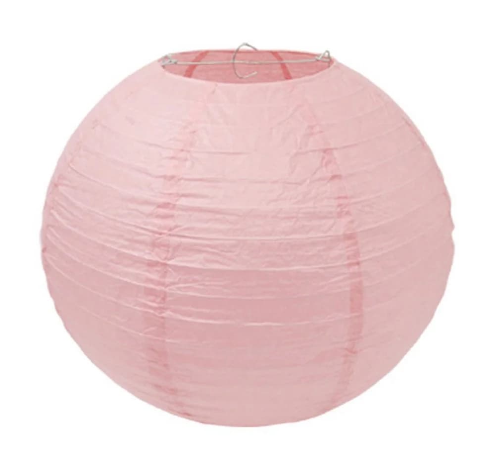 Creativery Lampion Set 10x 20cm Hellrosa Seidenpapier - Bild 2