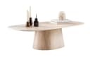 LEVEN Lifestyle Couchtisch NOOR Travertin Keramik Oval Bild 2