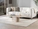 LEVEN Lifestyle Couchtisch NOOR Travertin Keramik Oval Bild 5