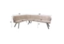 LEVEN Lifestyle Eckbank RIGO Sitzecke Sand Modern Bild 3