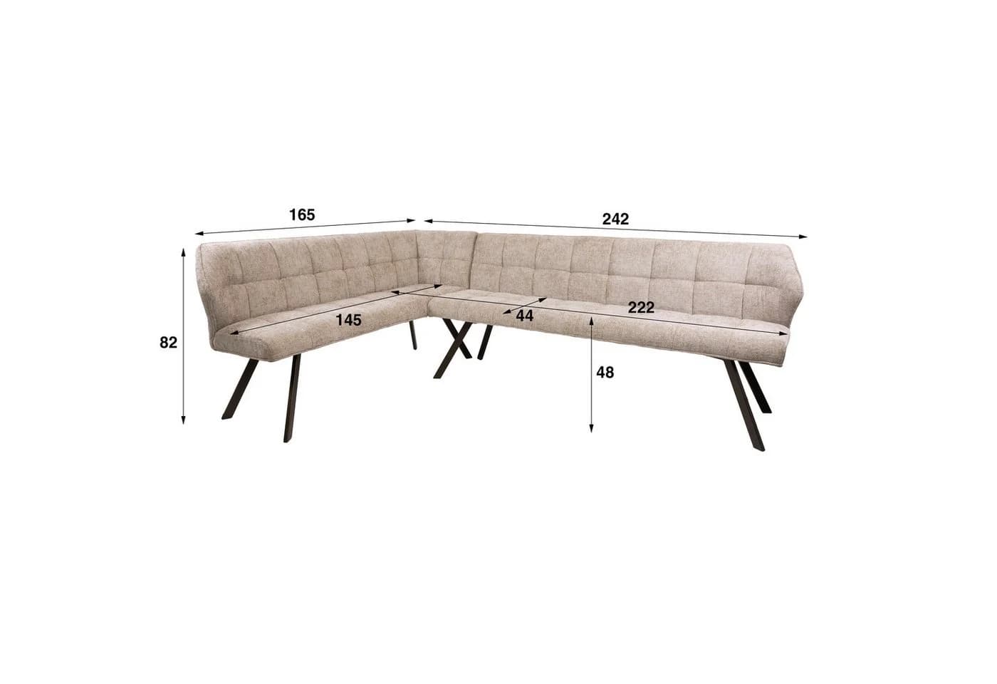 LEVEN Lifestyle Eckbank RIGO Sitzecke Sand Modern - Bild 3
