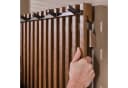 LEVEN Lifestyle Wandgarderobe MALON massiv Holz sandfarben 14 Haken Bild 3