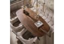 LEVEN Lifestyle Esstisch ESCANDI Oval Akazie massiv braun Bild 2