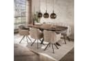 LEVEN Lifestyle Esstisch ESCANDI Oval Akazie massiv braun Bild 1