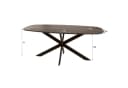 LEVEN Lifestyle Esstisch ESCANDI Oval Akazie massiv braun Bild 3