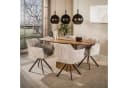 LEVEN Esszimmerstuhl 2er Set RIGO drehbar Chenille SAND Bild 3