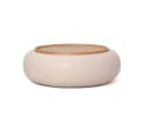LEVEN Lifestyle Couchtisch LOVANI Beige Rund mit Stauraum Bild 1