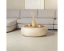 LEVEN Lifestyle Couchtisch LOVANI Beige Rund mit Stauraum Bild 4