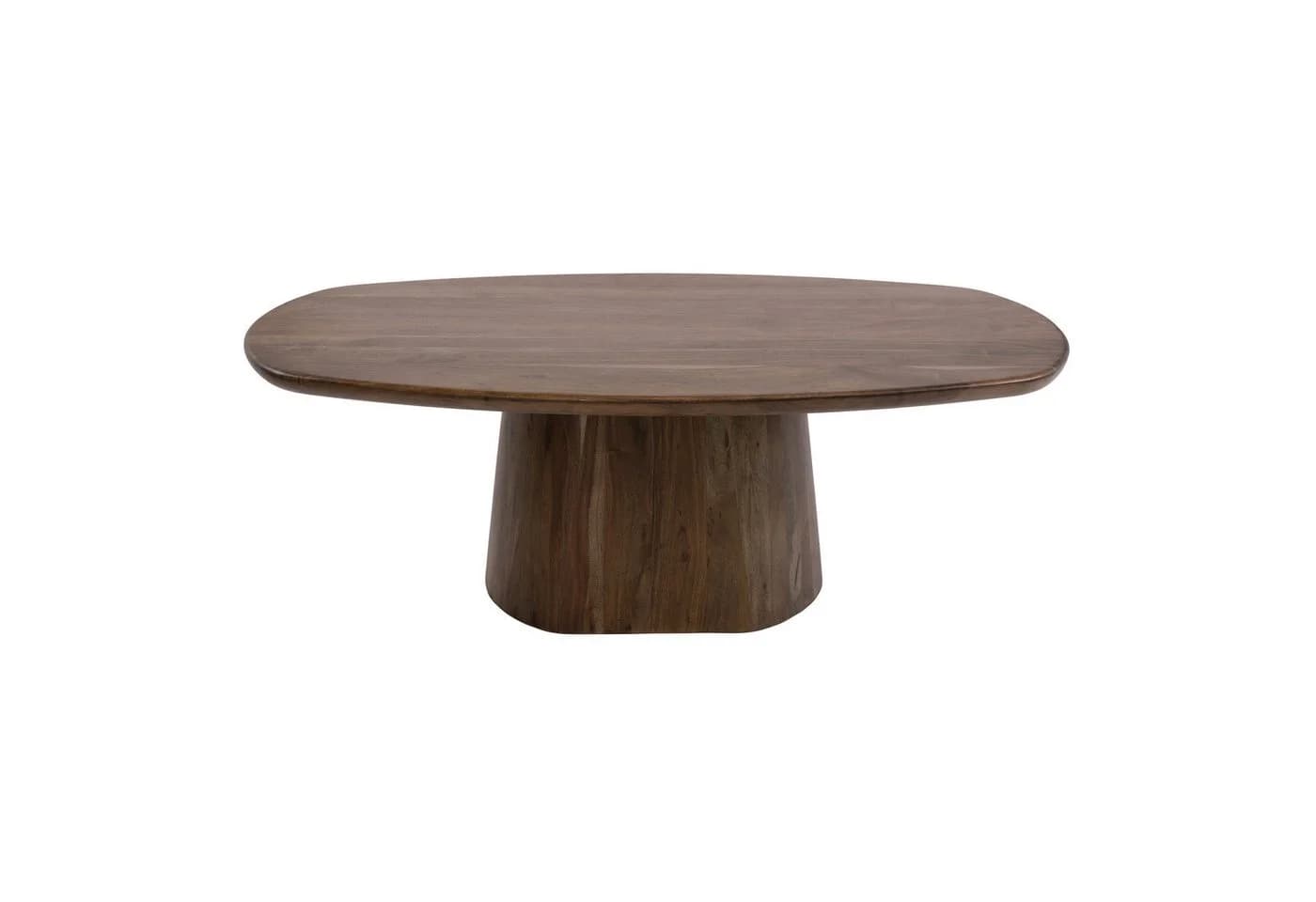 LEVEN Lifestyle Couchtisch MILANO Oval Akazienholz Braun