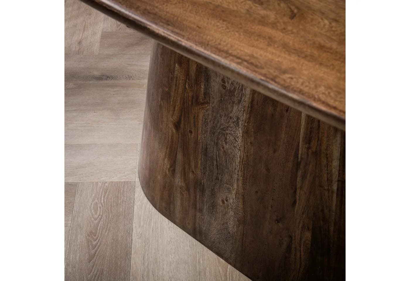 LEVEN Lifestyle Esstisch MILANO oval massiv Akazienholz Braun - Bild 5