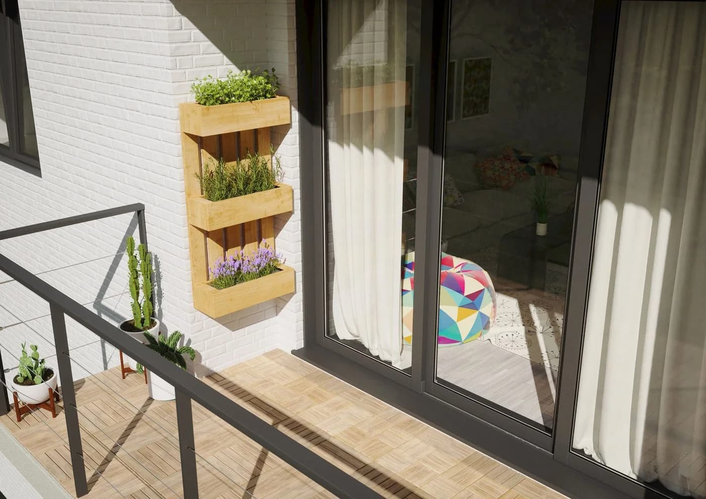 GartenDepot24 Palettenregal Blumenregal sand 40x80cm