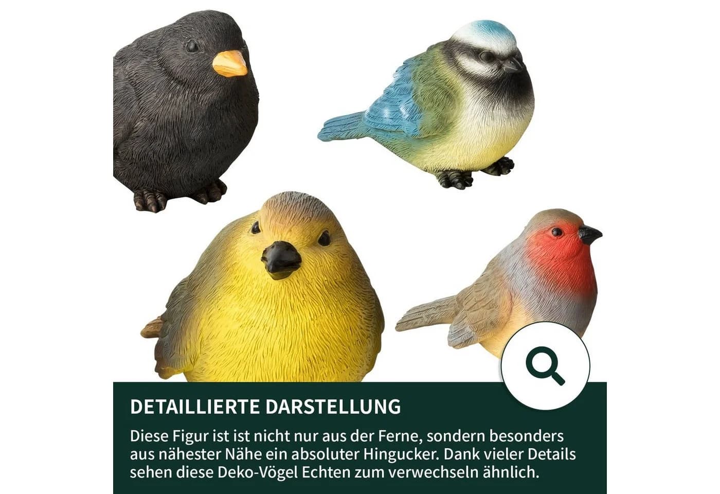 VERDOBA Gartenfiguren Set Bunt Kunstharz Wetterfest - Bild 3
