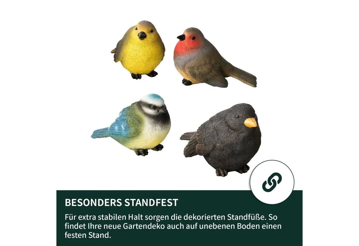 VERDOBA Gartenfiguren Set Bunt Kunstharz Wetterfest - Bild 5
