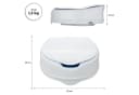 flexilife Toilettensitzerhöhung mit Deckel Weiß 10 oder 15 cm Bild 1