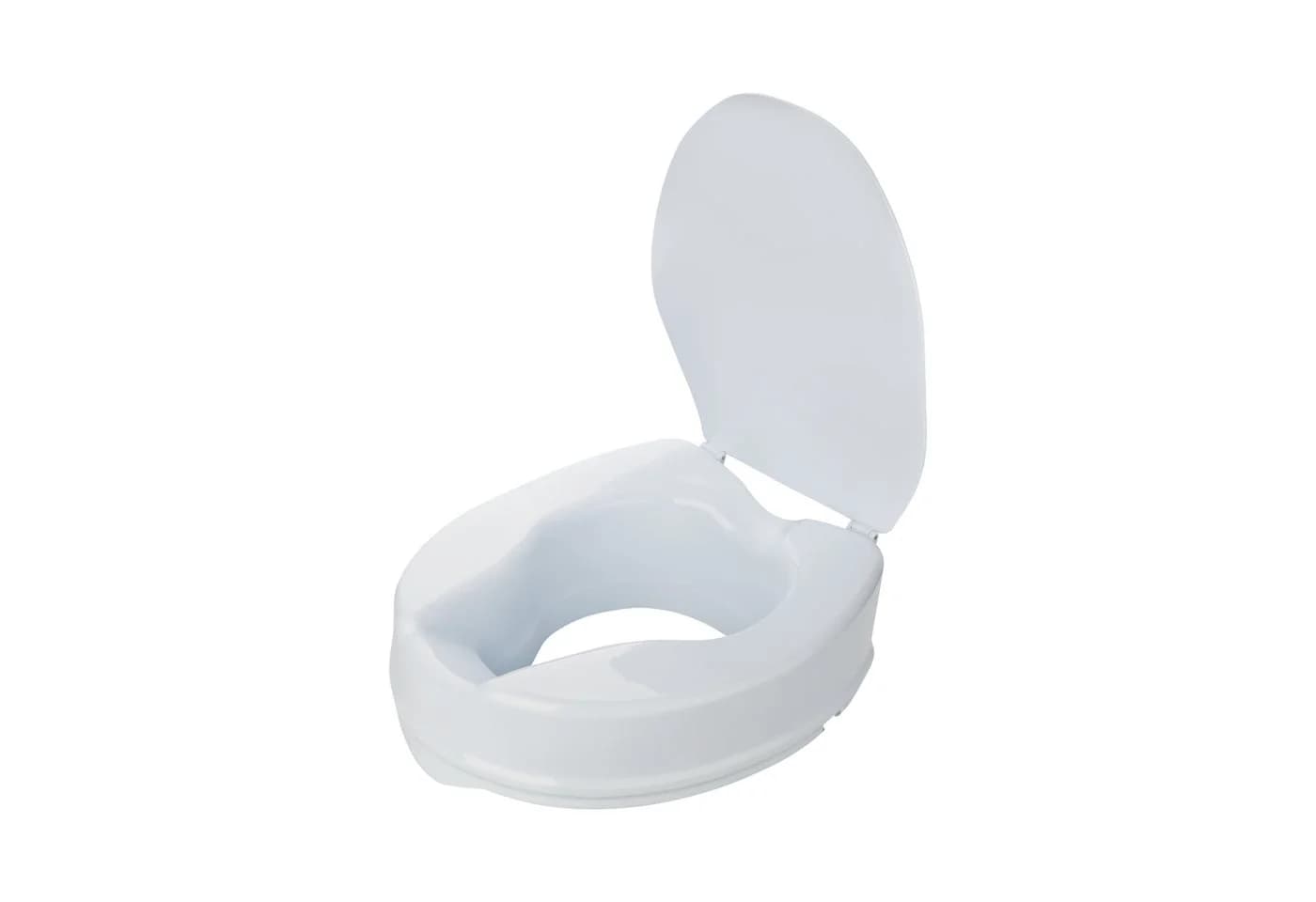 flexilife Toilettensitzerhöhung mit Deckel Weiß 10 oder 15 cm - Bild 2