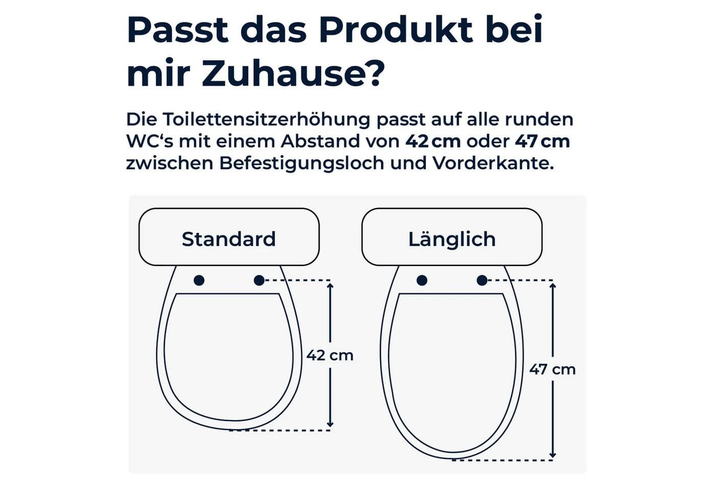 flexilife Toilettensitzerhöhung mit Deckel Weiß 10 oder 15 cm - Bild 3