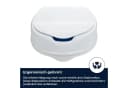flexilife Toilettensitzerhöhung mit Deckel Weiß 10 oder 15 cm Bild 5