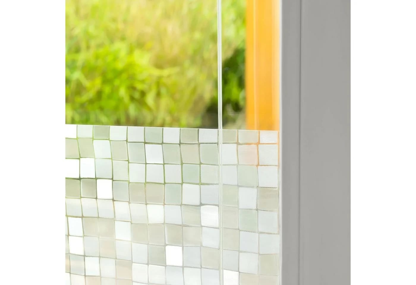shelfmade Fensterfolie Sichtschutz Folie große Quadrate statisch haftend