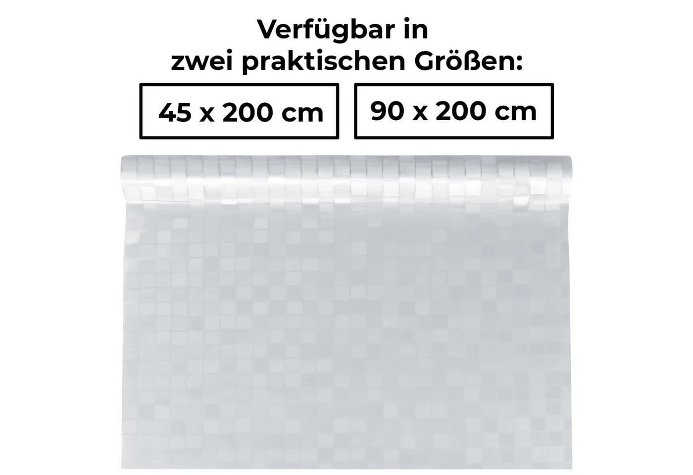 shelfmade Fensterfolie Sichtschutz Folie große Quadrate statisch haftend - Bild 2