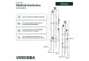 VERDOBA Rankhilfe Obelisk Metall 2er-Set Schwarz/Braun Bild 1