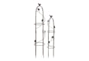 VERDOBA Rankhilfe Obelisk Metall 2er-Set Schwarz/Braun Bild 2