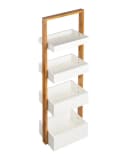 shelfmade Küchenregal mit 4 weißen Bambus Ebenen Bild 2