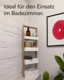 shelfmade Küchenregal mit 4 weißen Bambus Ebenen Bild 5