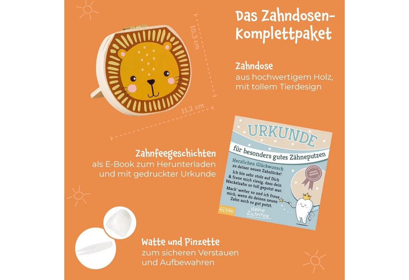 hej kiddo Zahndose Kinder Zahnbox mit Tiermotiven - Bild 3