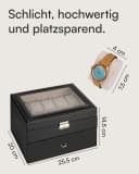 shelfmade Uhrenbox Basel für 20 Uhren Schwarz Bild 4