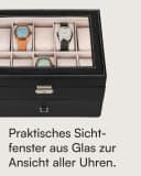 shelfmade Uhrenbox Basel für 20 Uhren Schwarz Bild 5