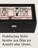 shelfmade Uhrenbox Zürich Schwarz - Aufbewahrung für 12 Uhren Bild 5