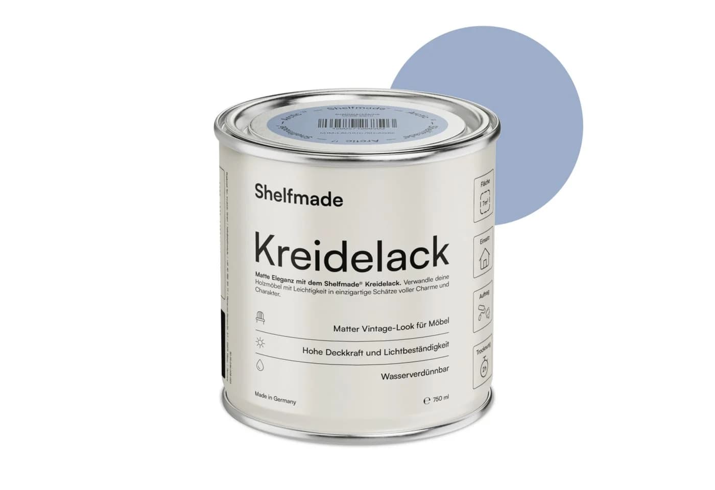 shelfmade Kreidefarbe Möbel Shabby Chic Holzlack DIY - Chalk Paint matter Look - Bild 2