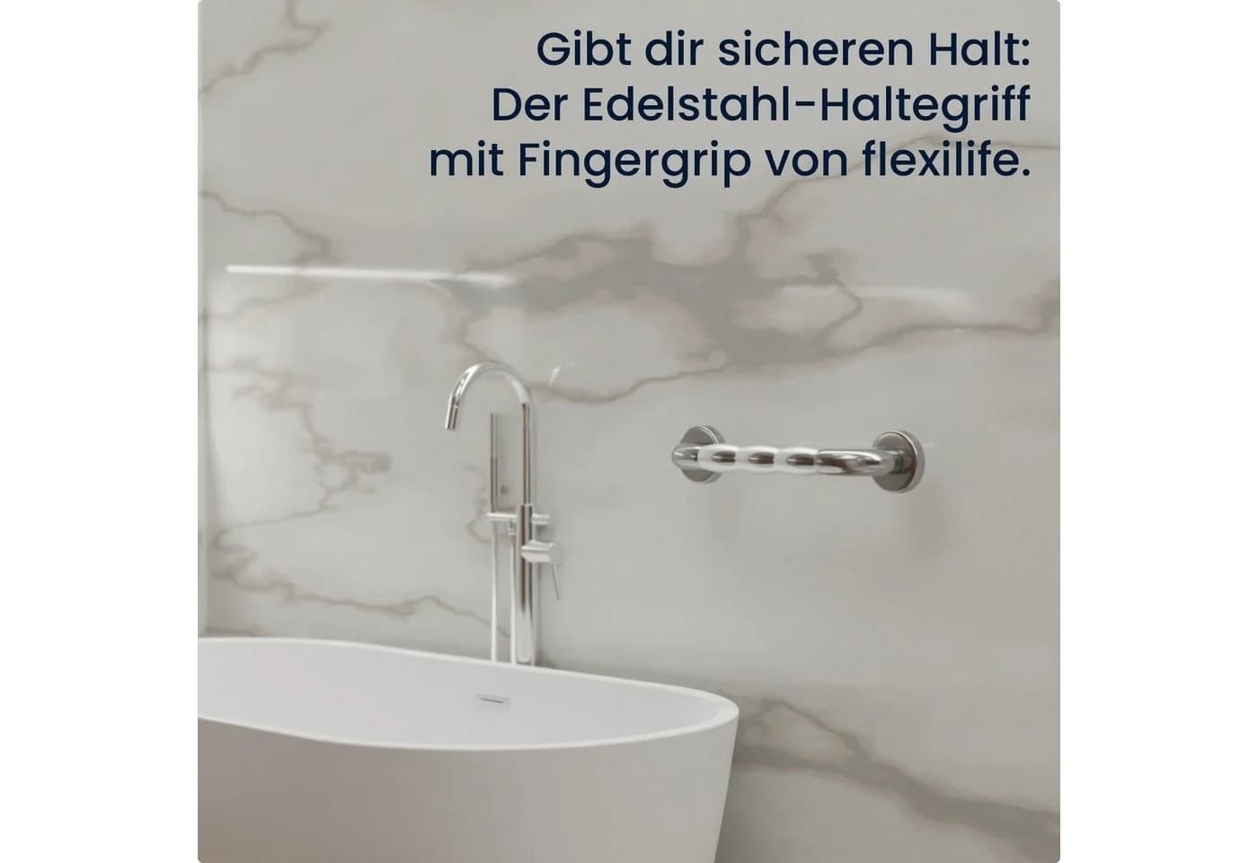 flexilife Haltegriff Edelstahl Badewannengriff Duschgriff
