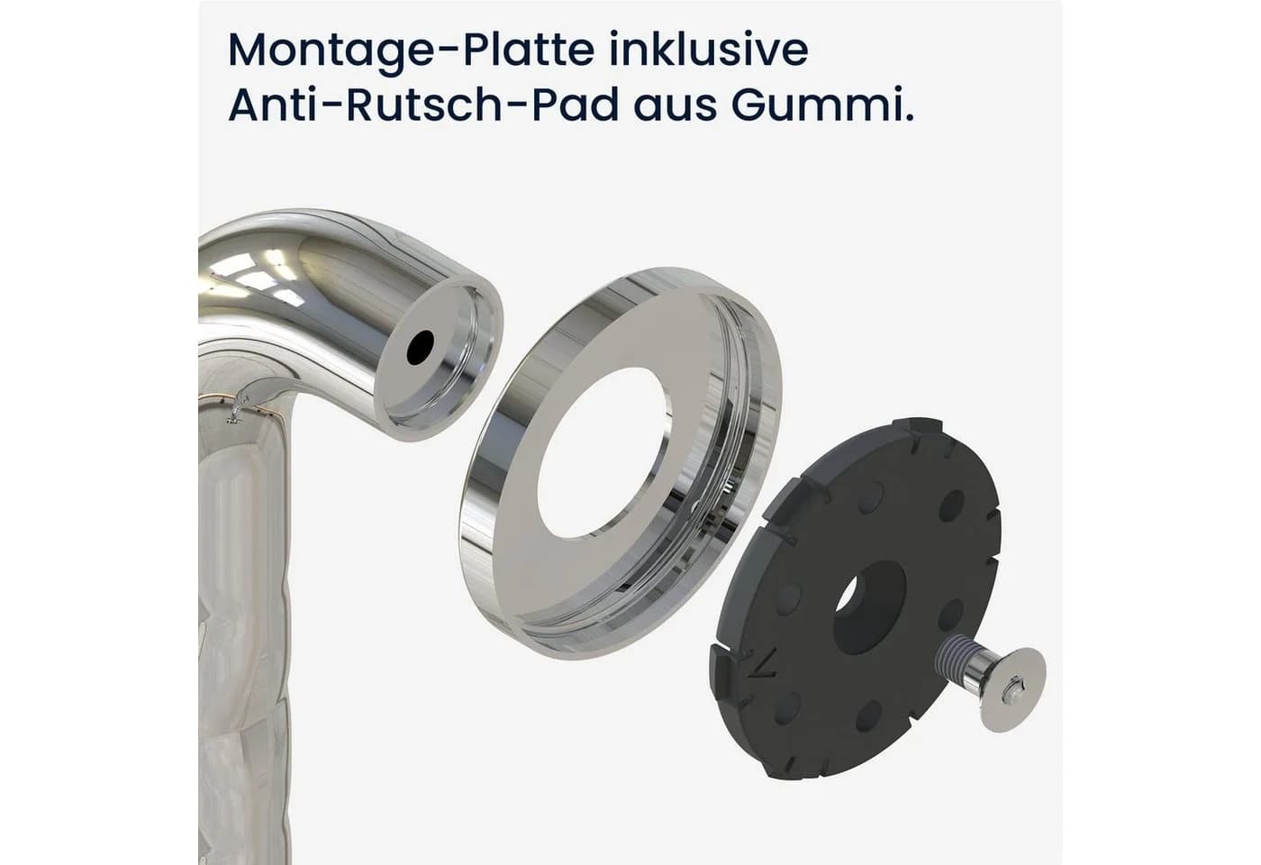 flexilife Haltegriff Edelstahl Badewannengriff Duschgriff - Bild 5