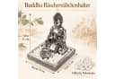 INtrenDU Buddhafigur Räucherstäbchenhalter Silber mit Dekosteinen Bild 1