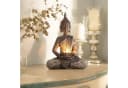 INtrenDU Buddhafigur mit Teelichthalter und Strass-Schärpe Bild 2