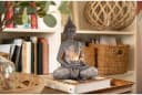 INtrenDU Buddhafigur mit Teelichthalter und Strass-Schärpe Bild 4