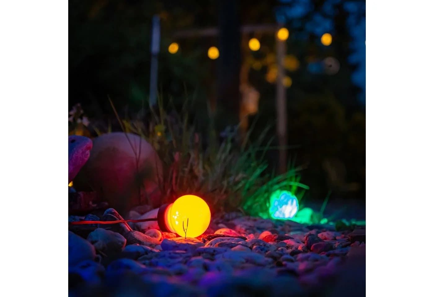 INtrenDU LED-Lichterkette Party bunt 12,5m mit 20 Kugeln - Bild 4