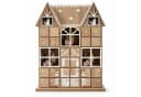 INtrenDU Adventskalender Holzhaus mit LED-Beleuchtung & 24 Schubladen Bild 2