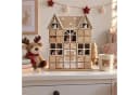 INtrenDU Adventskalender Holzhaus mit LED-Beleuchtung & 24 Schubladen Bild 4