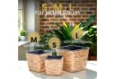 INtrenDU Blumentopf Seegras Eckig 3er Set mit Innentopf Schwarz Bild 5