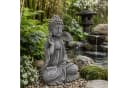 INtrenDU Buddhafigur Gartenfigur 40 cm steingrau wetterfest Bild 5